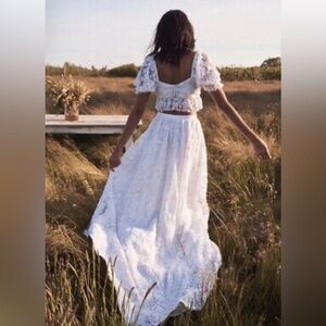 LoveShackFancy Halsey Skirt